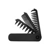 Folding Beard Comb,Small Mustache Comb for Men - Anti-Static Hairbrush