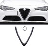 JONKOKO Car Front Grill Decoration Frame Trim 2Pcs for Alfa