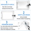 Thermostat Lock Box Transparent Acrylic Universal Clear Cover with 2