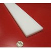 White HDPE (High Density Polyethylene) Rectangular Bar .500" (1/2") x