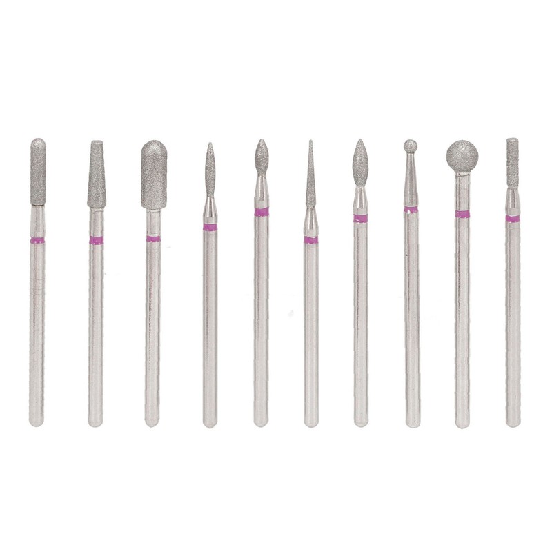 10pcs Nail Drill Bit Set Professional Home Salon Emery Cuticle