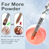 ANGNYA Big Size Acrylic Nail Brush Classical Design White Acrylic
