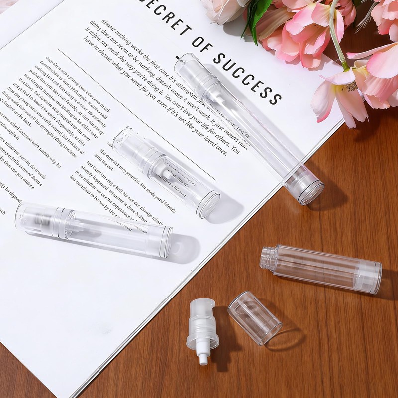 Molain Set di 12 flaconi da viaggio con pompa airless