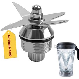 Wet Blender Blade Replacement Parts, Fit for Vitamix Immersion 5200 Series 64 oz and 32 oz Containers, Stainless Steel Accessories Attachments – Durable Design for Direct Use