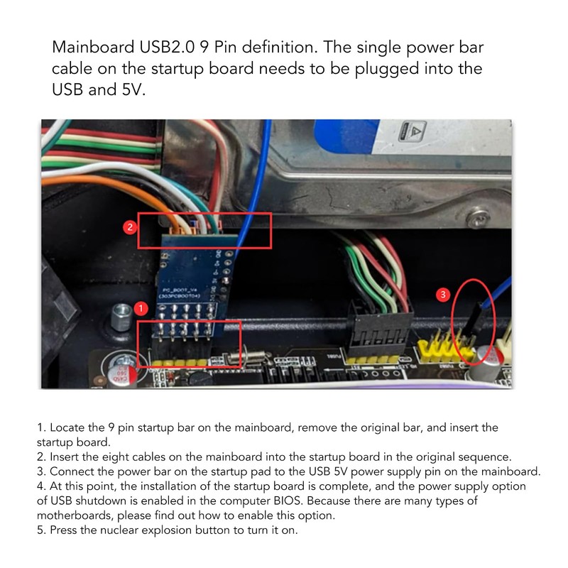 Wireless Power Switch for Desktop Computer Remote Control External PC