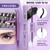 DIY Lash Extension Kit 280pcs Individual Lashes Cluster B&Q D