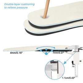 Endoto Thin Insoles for Vans Shoes, Replacement Insole Inserts for Foot Comfort and Shock Absorption(US Size:M13/W14 / EU Size:47)