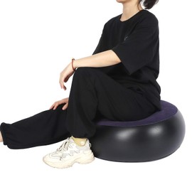 Air Chair Inflatable Chair Stool Portable Outdoor Camping Chair Inflatable Flocking Stool Footrest for Home Office Travel