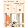 Taoqimiao Cat Tree, 66.2-Inch Cat Tower for Indoor Cats, Plush