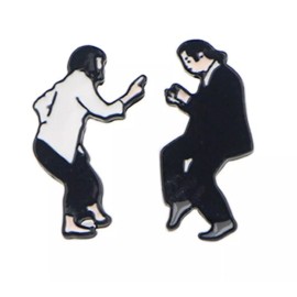 Pulp Fiction Dance John Travolta Uma Thurman Movie Stud Earrings Ear Rings