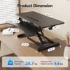JYLH JOYSEEKER 35" Standing Desk Converter, Height Adjustable Desktop Riser
