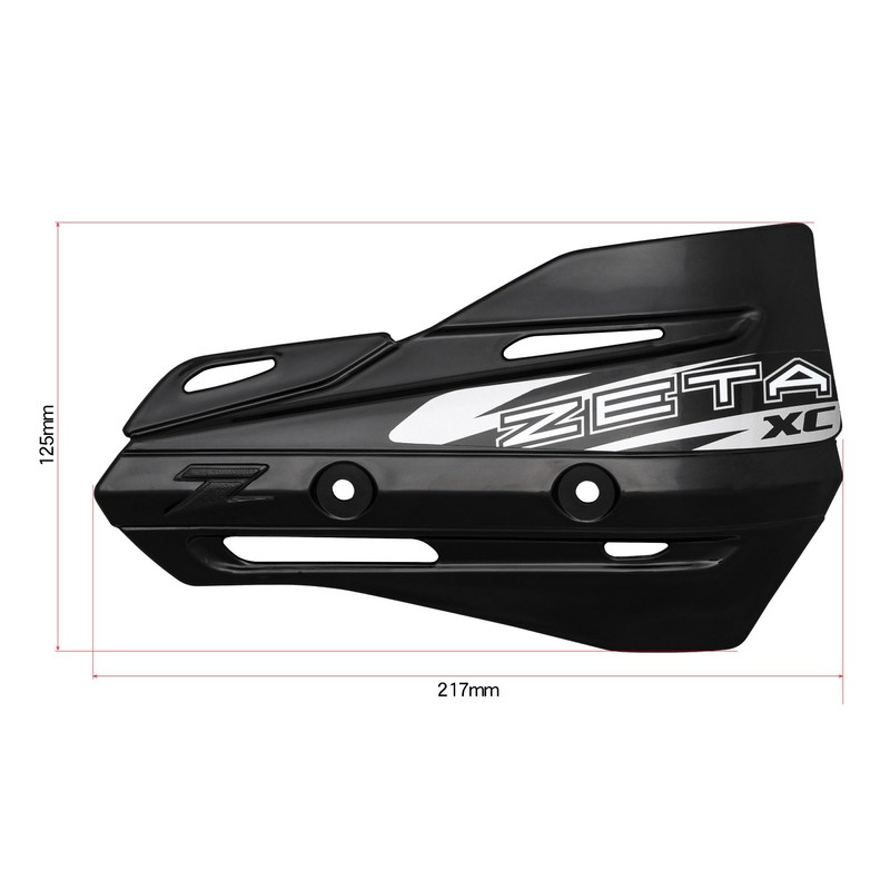 Zeta XC Protector BLACK Hand Shields (Pair) for Armor Handguards