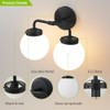 Deyidn Black Bathroom Light Fixtures Over Mirror, Modern Vanity Lighting