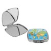 Island Gifting - World Map Poster - Square Compact Mirror