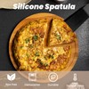 Nogeqi Silicone Turner Spatula, Heat-Resistant Long Flat Spatula, Non Stick