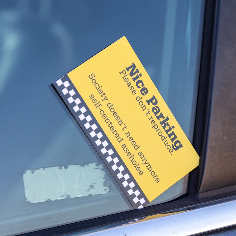 Nice Parking Please Don't Reproduce - Bad Parking Business Cards