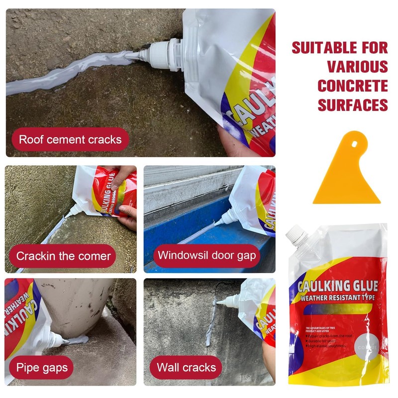3 Pcs Slab Concrete Crack Waterproof Repair Sealant, Concrete Crack
