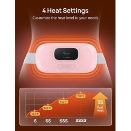 Heating Pad, Weighted Heating Pads for Cramps, 25'' x 26'' Electric Heating Wrap for Neck and Shoulders, 6 Heat Settings, Fast-Heating Technology, Auto Shut-Off