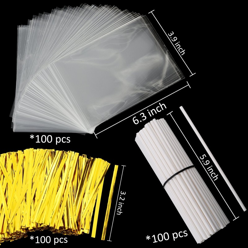 300pcs 6 Inches Cake Pops Supplies Cake Pops Making Tools