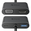 STEREN Adaptador USB C a HDMI/VGA/USB 3.0/ USB C USB-5265