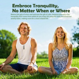 phaxud Mindfulness Breathing Necklace & Essential Oil Diffuser for Women Men Gift 2-in-1 Stainless Steel Breathlink Jewelry for Inner Balance, Daily Focus, Yoga, and Meditation (Rose gold)