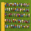 P75W 100PCS 1:75 Painted Figures for Model Trains OO scale