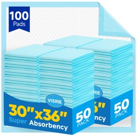 100 Count Puppy Pads- 30"x36", Extra Large Pee Pads for Dogs
