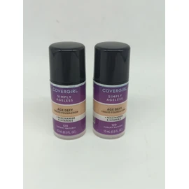 COVERGIRL 2 CoverGirl Simply Ageless Age Defy Liquid Foundation 0.5 OZ 120 Creamy Natural.