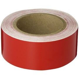 Brady 55261 Length, 2" Width, B-946 High Performance Vinyl 90' Red Color Pipe Banding Tape