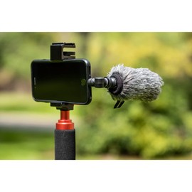 Saramonic Unidirectional Micro-Shotgun Microphone with Lightning for Apple iPhones and iPads for Videos, Vlogging, Live Streaming, Social Media Updates and More (SmartMic5 Di),Black