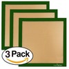 Set of 3-14" x 14" -Silicone Re-Usable Non-Stick Ultra Premium