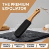 Elovara Pumice Stone Exfoliating Foot File with Ergonomic Wooden Handle
