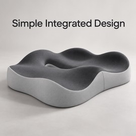Ergonomic Seat Cushion for Office Chairs and Driving – Comfortable Memory Foam Support for Work, Study and Home Seating