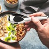 Stainless Steel Chinese Soup Spoons Set of 6 Asian Soup