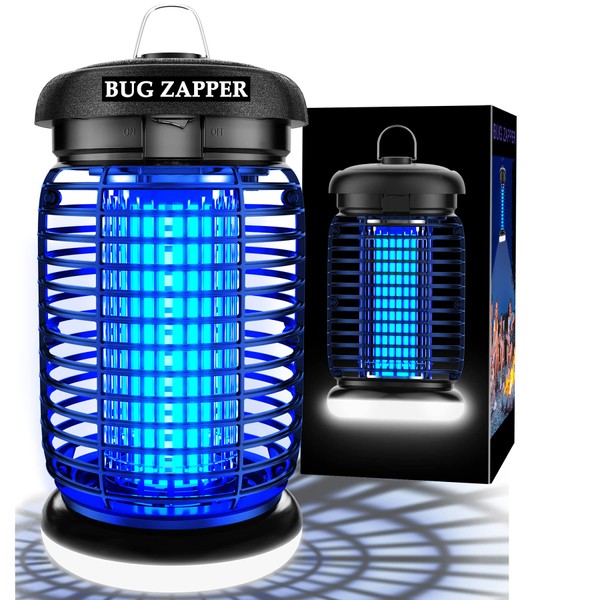 Bug Zapper, Mosquito Zapper with LED Light, Fly Zapper Outdoor Indoor, Insect Zapper Electric Fly Traps, Plug in Mosquito Killer for Patio Yard