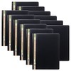 eco-eco A4 50% Recycled 2 Prong Project and Report File, Black (Pack of 12), eco048x12