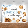 Fitumiw Cookie Baby Shower Backdrop 7x5ft A Sweet Baby Boy