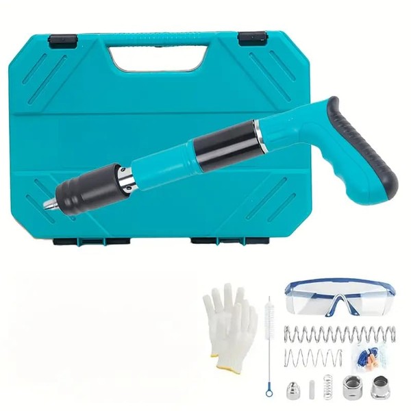 Manual Nail Gun for Concrete & Steel - 5-Speed Adjustable