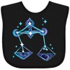 inktastic Zodiac Libra Constellation Scales Baby Bib Black 44a3c