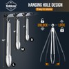 Eddeas 2 Pcs 7 Inch Small Tongs, Heavy Duty Stainless