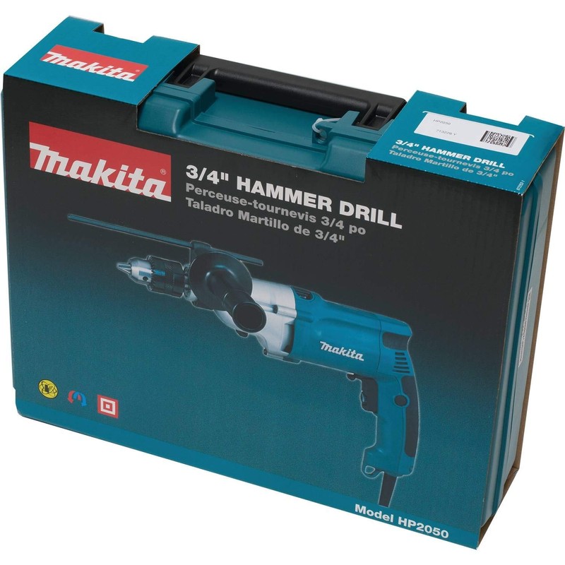 Makita HP2050-R 6.6 Amp 3/4 in. Hammer Drill with Case