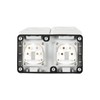 Mercury 429.918UK | Weatherproof Double Mains Outdoor Socket