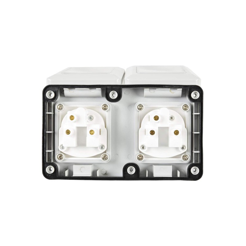 Mercury 429.918UK | Weatherproof Double Mains Outdoor Socket