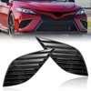 BXZ Fog Lamp Light Cover Bumper Insert Pair Glossy Black