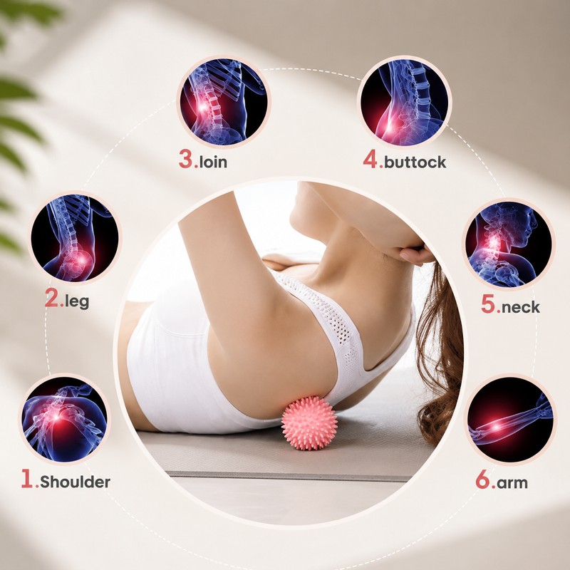 5 Pcs Spiky Massage Ball for Muscle Massage – Firm