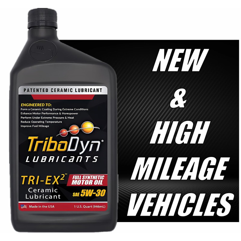 TriboDyn TRI-EX2 Synthetic Motor Oil with Ceramic Coating (5W-30, 5