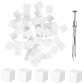 Healeved 1set Nail Sponge for Manicure Grabber Tool Soft Fade Sponge Squares for Nail Art Home Salon Use Including and Grabber