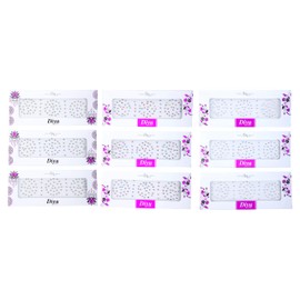 Bindi Pack of 9 Crystal Designer Jewel for Forehead Face Tikka Multicolored Bindiya Stickers Adhesive Stone Indian Traditional Mothers Day Bindi Tattoos for Women Girls Bride Return Gifts