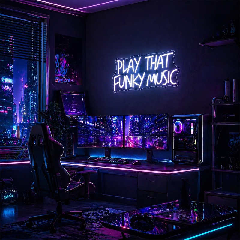 Funky Music Neon Sign for Wall Decor Led Neon Lights