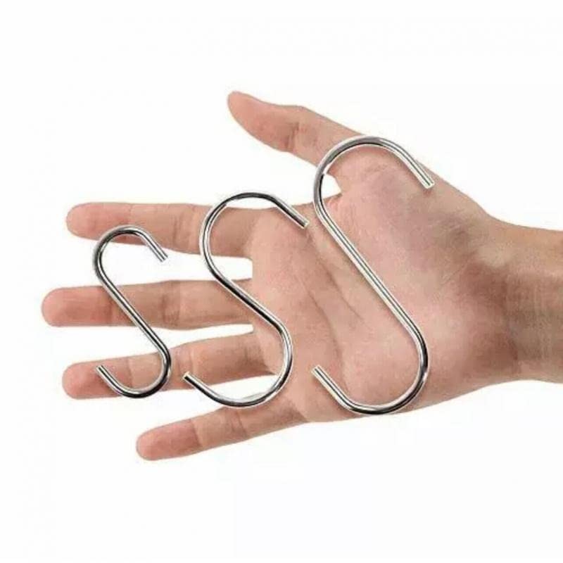AIMALL Stainless Steel S Shape Hooks Kitchen Hanger Rack Clothes